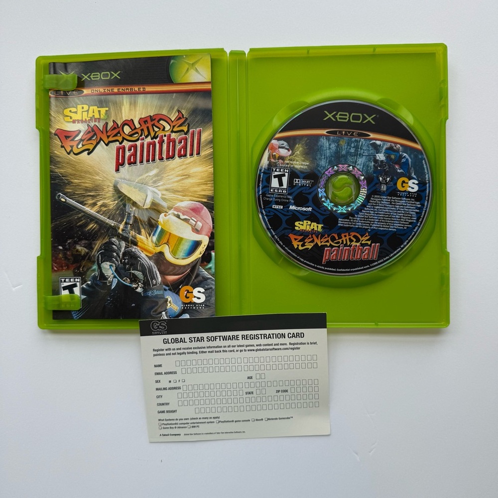 Splat‎ Magazine Renegade Paintball (Xbox, 2005) CIB